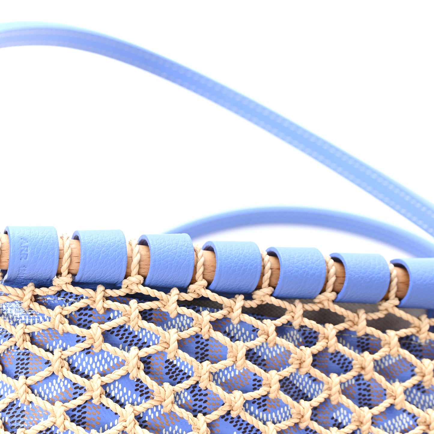 Goyardine Net Aligre Tote Light Blue