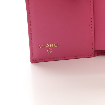 Chanel Caviar Quilted Compact Flap Wallet Pink 6 of 9