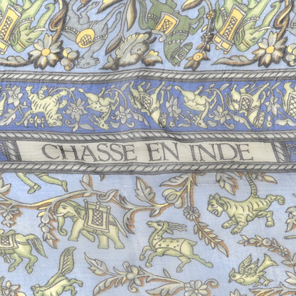 Hermes Silk Mousseline Chasse En Inde Scarf 90 2 of 4