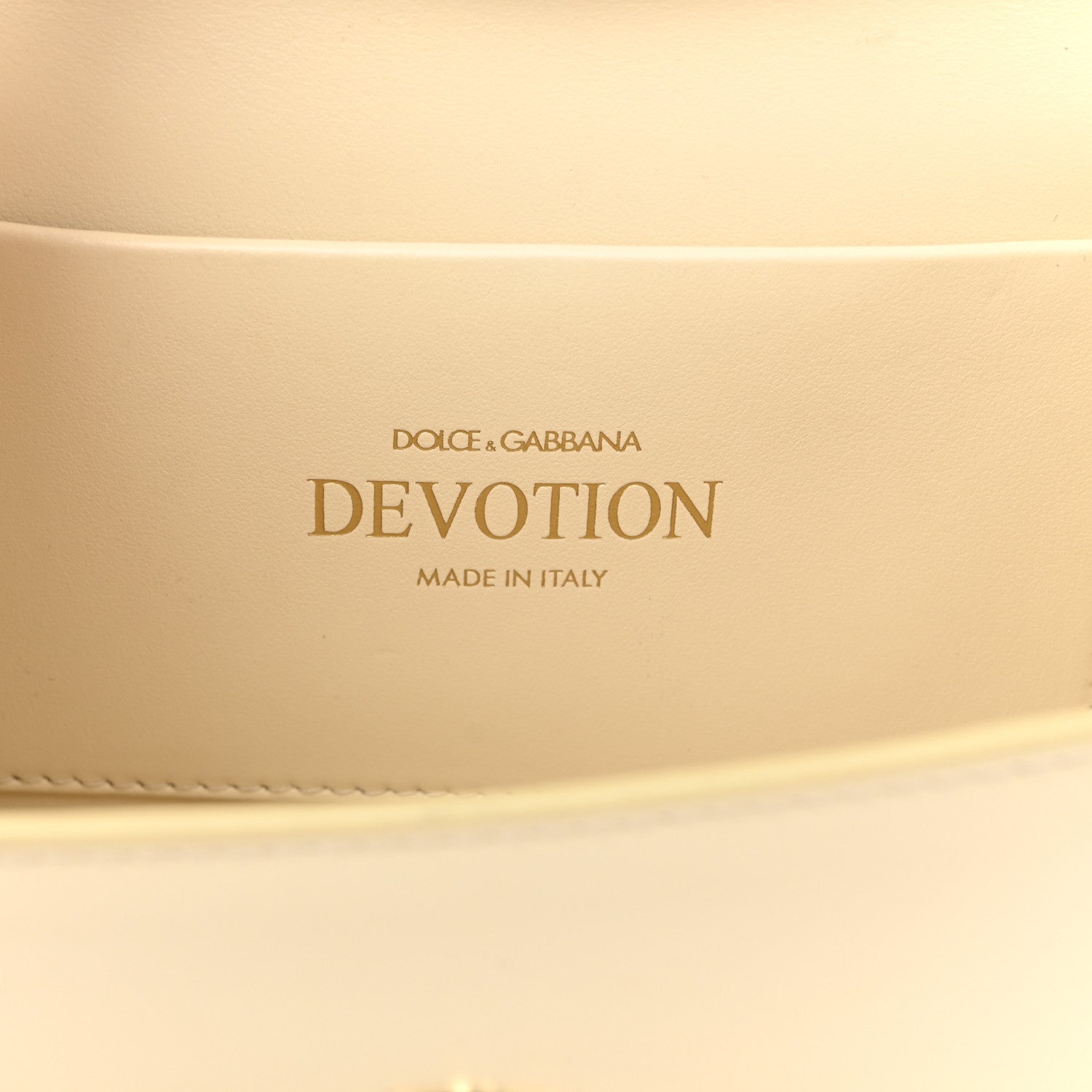 Dolce & Gabbana Smooth Calfskin Small Devotion Envelope Top Handle Bag Light Beige 6 of 11