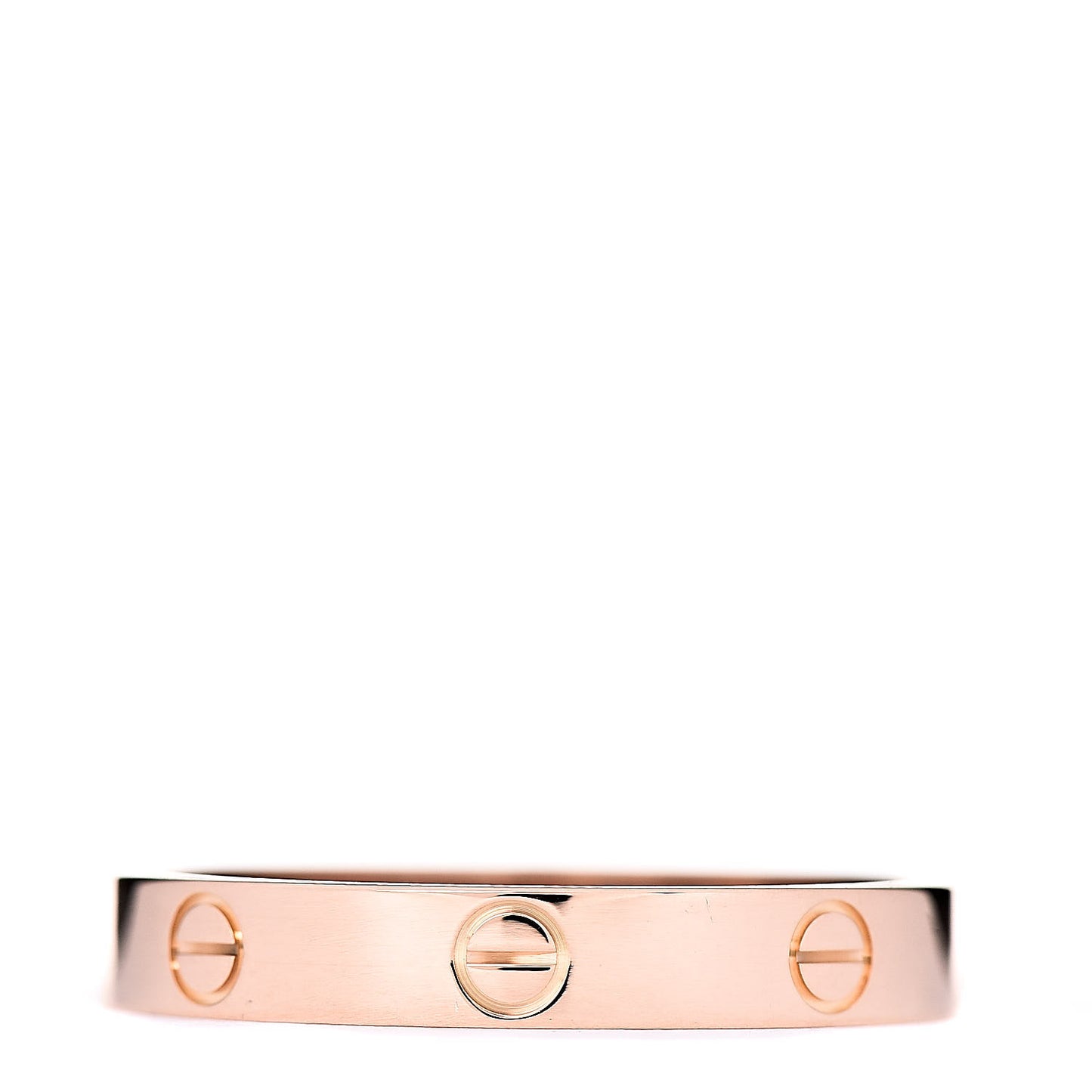 18K Pink Gold 3.5mm LOVE Wedding Band Ring 64 10.75