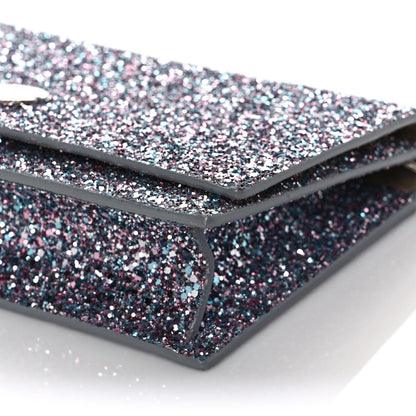Jimmy Choo Glitter Florence Wallet on Chain Bubblegum Mix 8 of 9