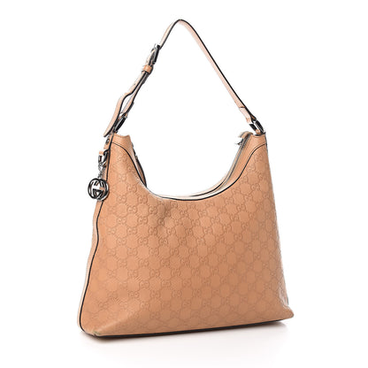Gucci Guccissima GG Charm Hobo Beige 3 of 14