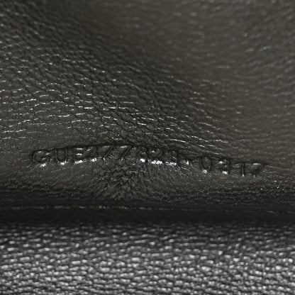 Saint Laurent Grain De Poudre Matelasse Chevron Monogram Chain Wallet Dark Beige 10 of 17