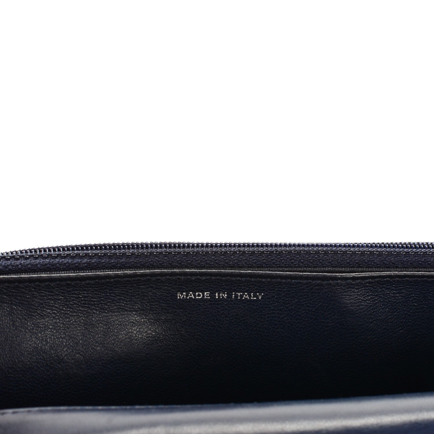 Chanel Lambskin Quilted Wallet On Chain WOC Navy Blue 7 of 8