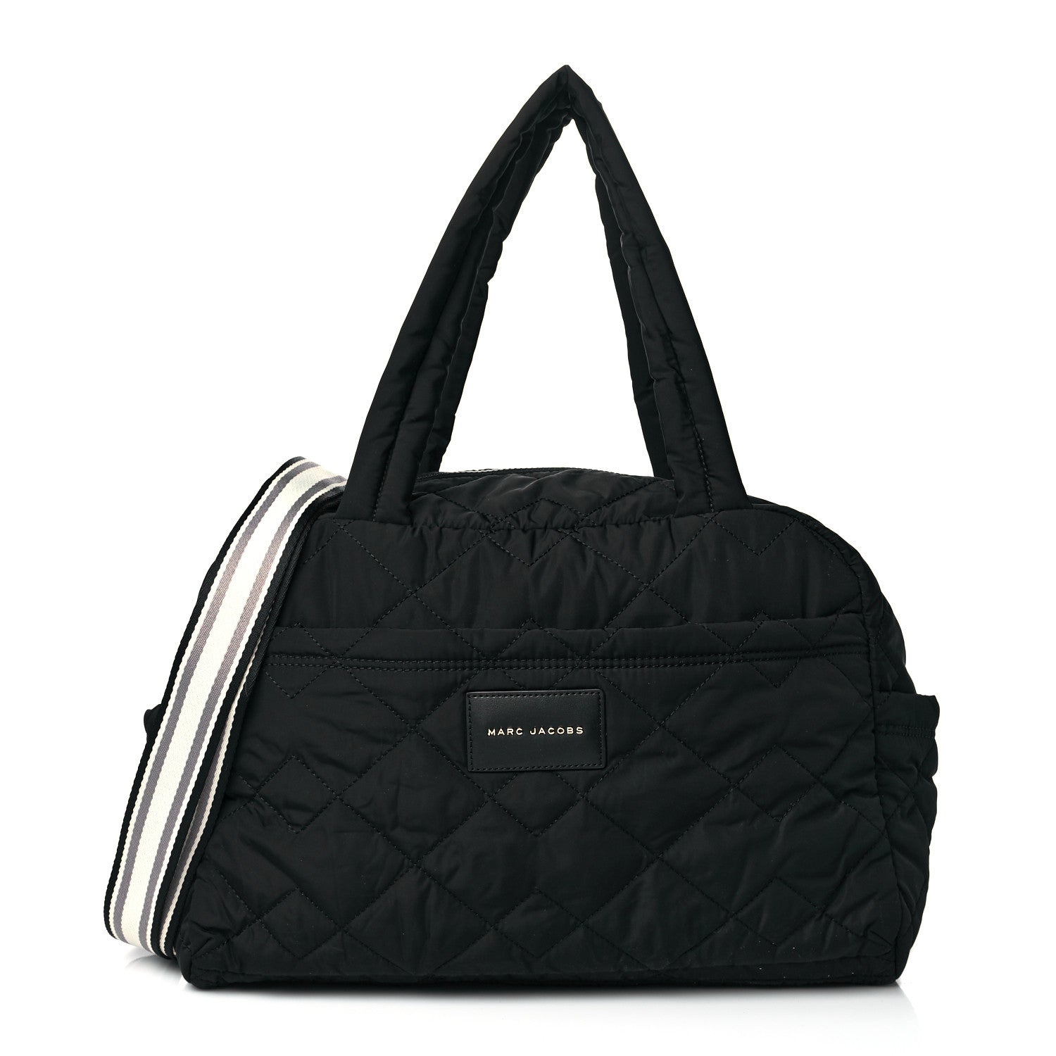 Marc Jacobs Nylon Quilted Medium Weekender Bag Black 1 of 10