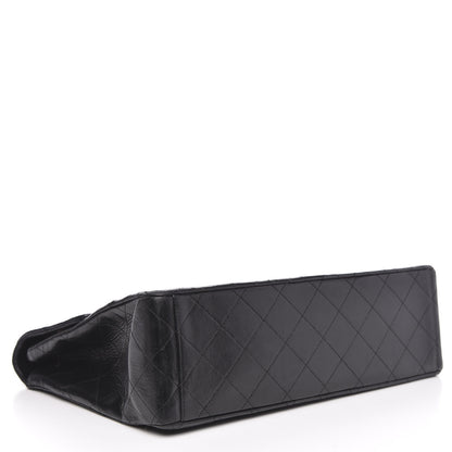 Chanel Lambskin Quilted XL Jumbo Single Flap Black 4 of 14