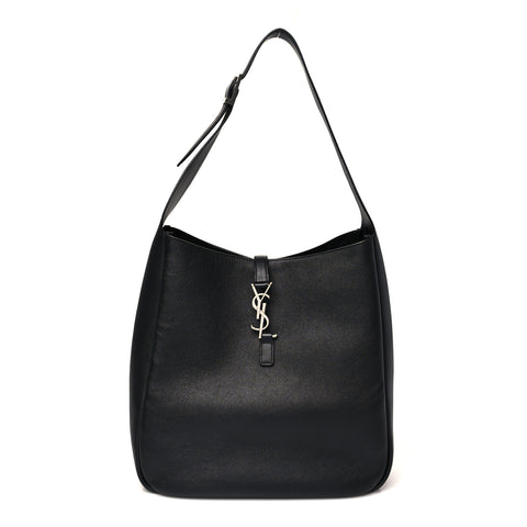 Supple Calfskin Large Le 5 A 7 Soft Hobo Black