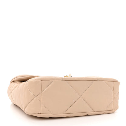 Chanel Lambskin Quilted Medium Chanel 19 Flap Beige 4 of 11