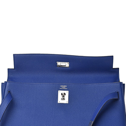 Hermes Togo Kelly Retourne 35 Bleu Electrique 16 of 42