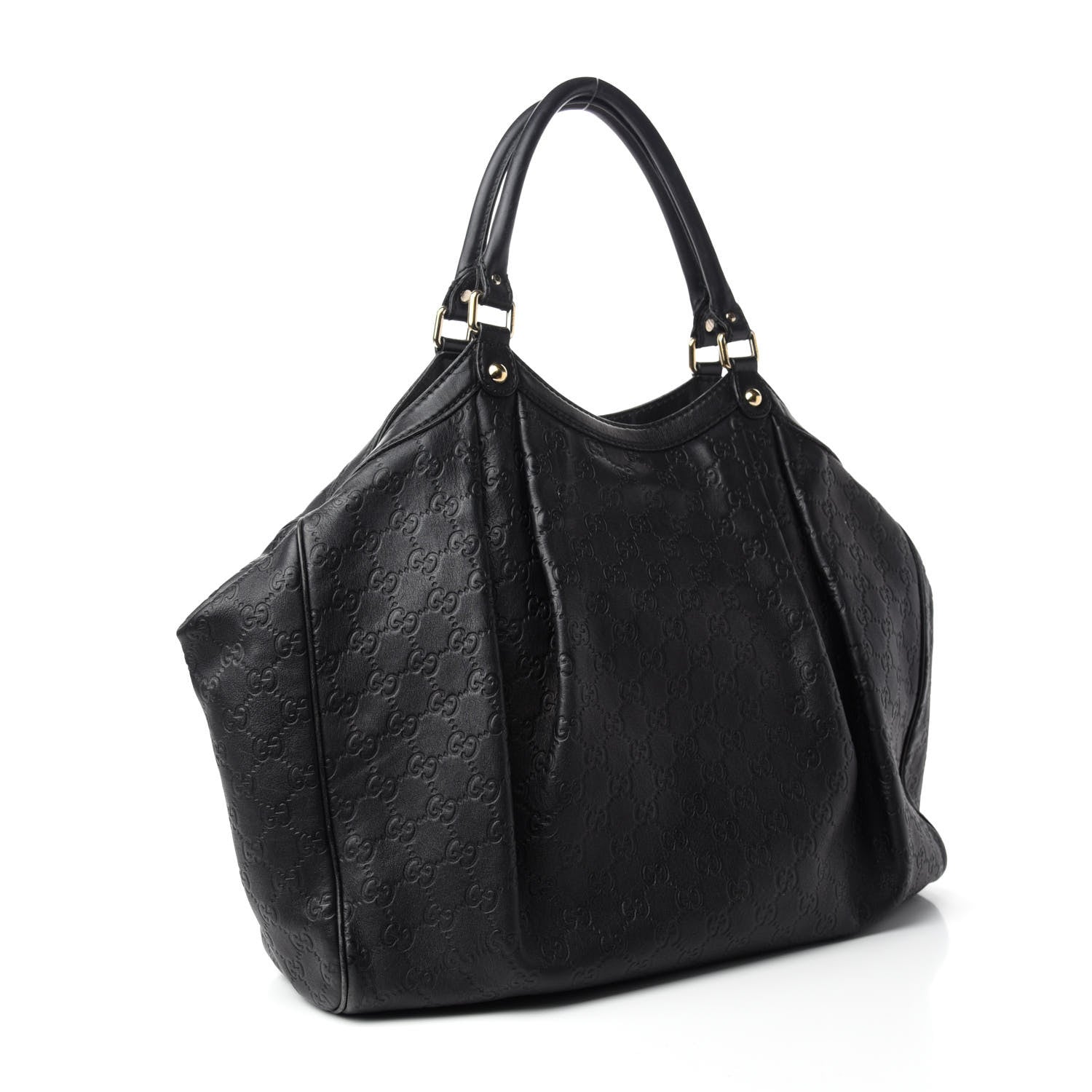 Gucci Guccissima Large Sukey Tote Black 3 of 19