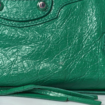 Balenciaga Agneau Classic Silver Hardware S City Magic Green 14 of 19