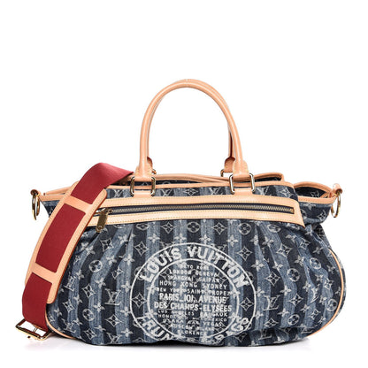 Louis Vuitton Denim Raye Cabas GM 1 of 10
