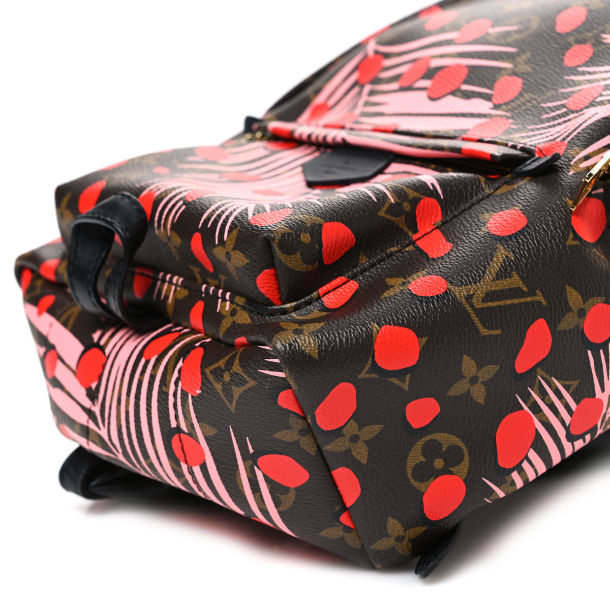 Monogram Jungle Dots Palm Springs Backpack PM Sugar Pink Poppy