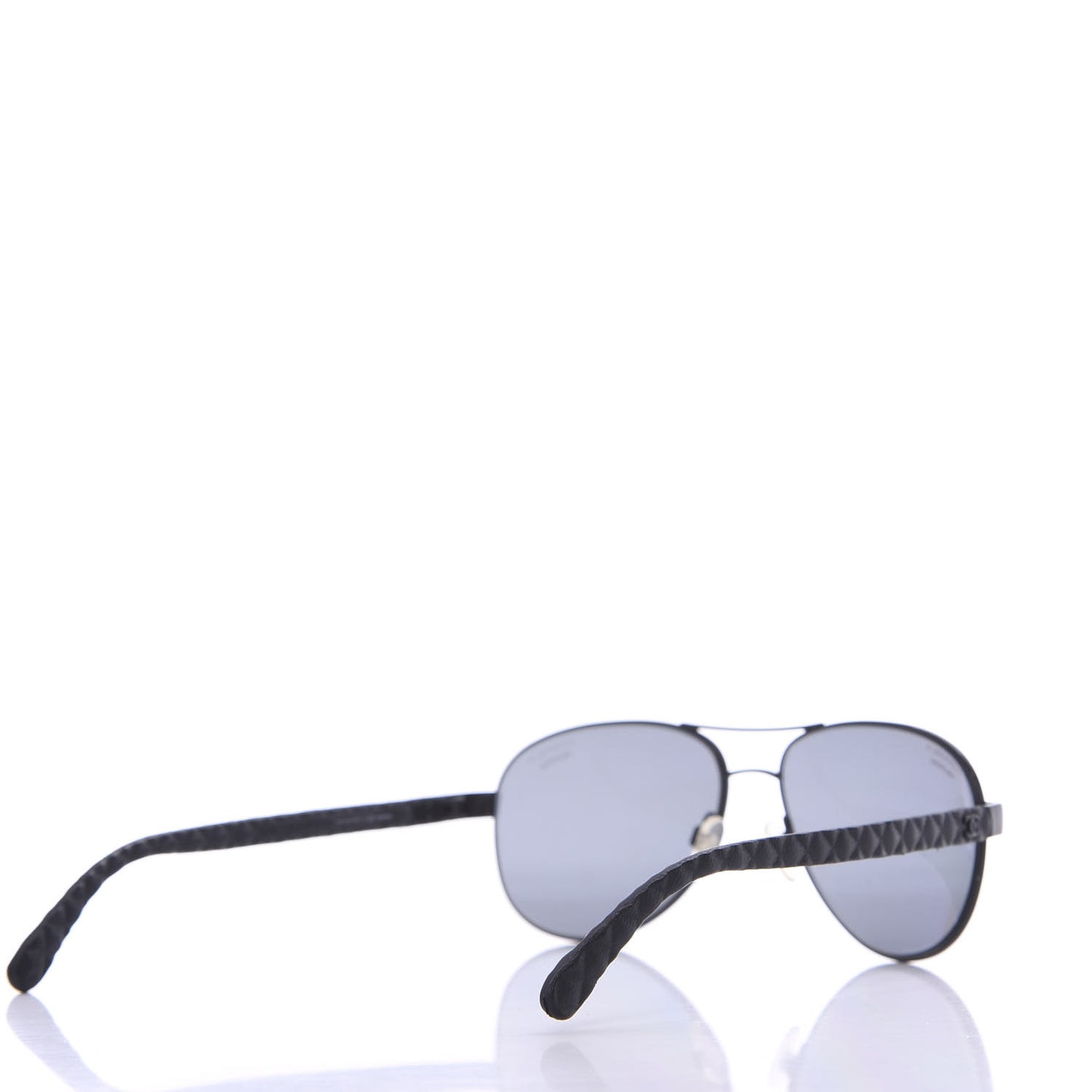 Pilot Summer Polarized Quilted Aviator Sunglasses 4204-Q Black
