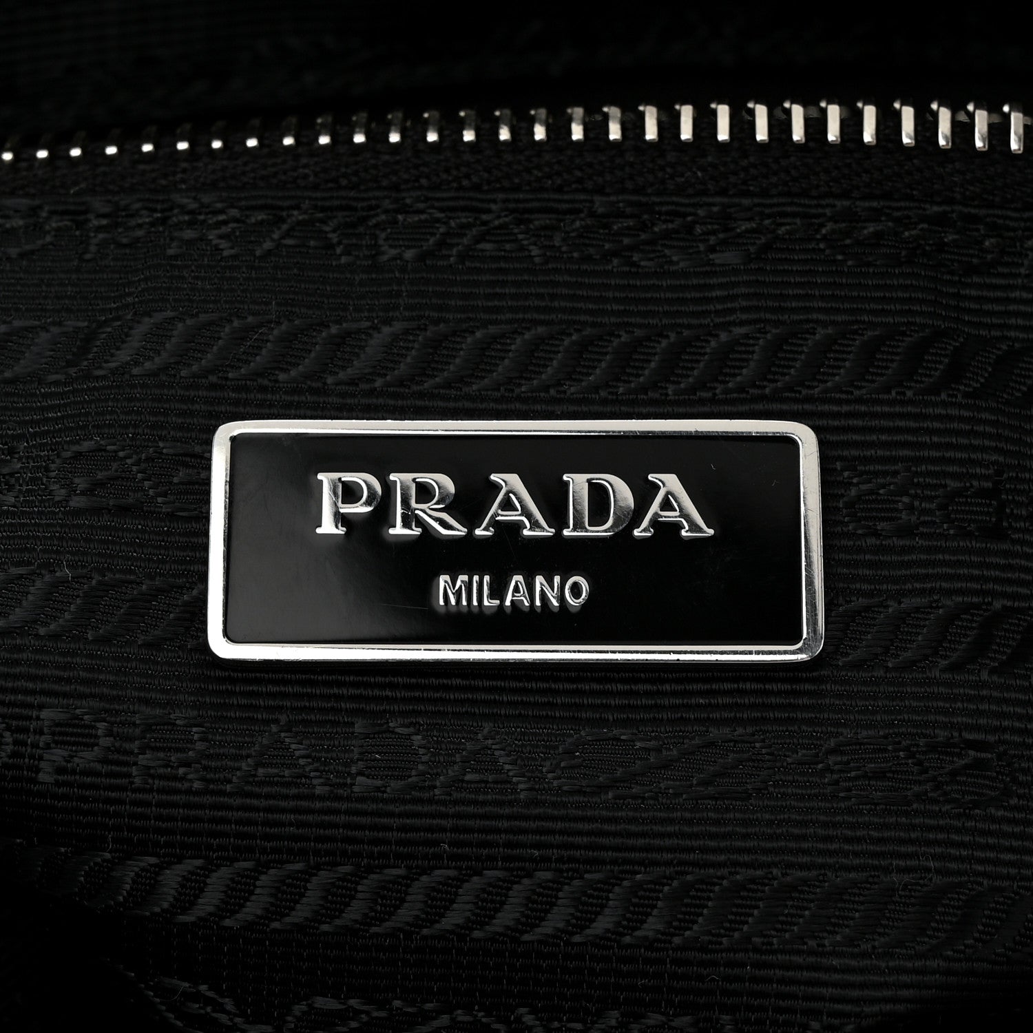 Prada Nylon Tessuto Impuntu Quilted Shoulder Bag Black 6 of 11