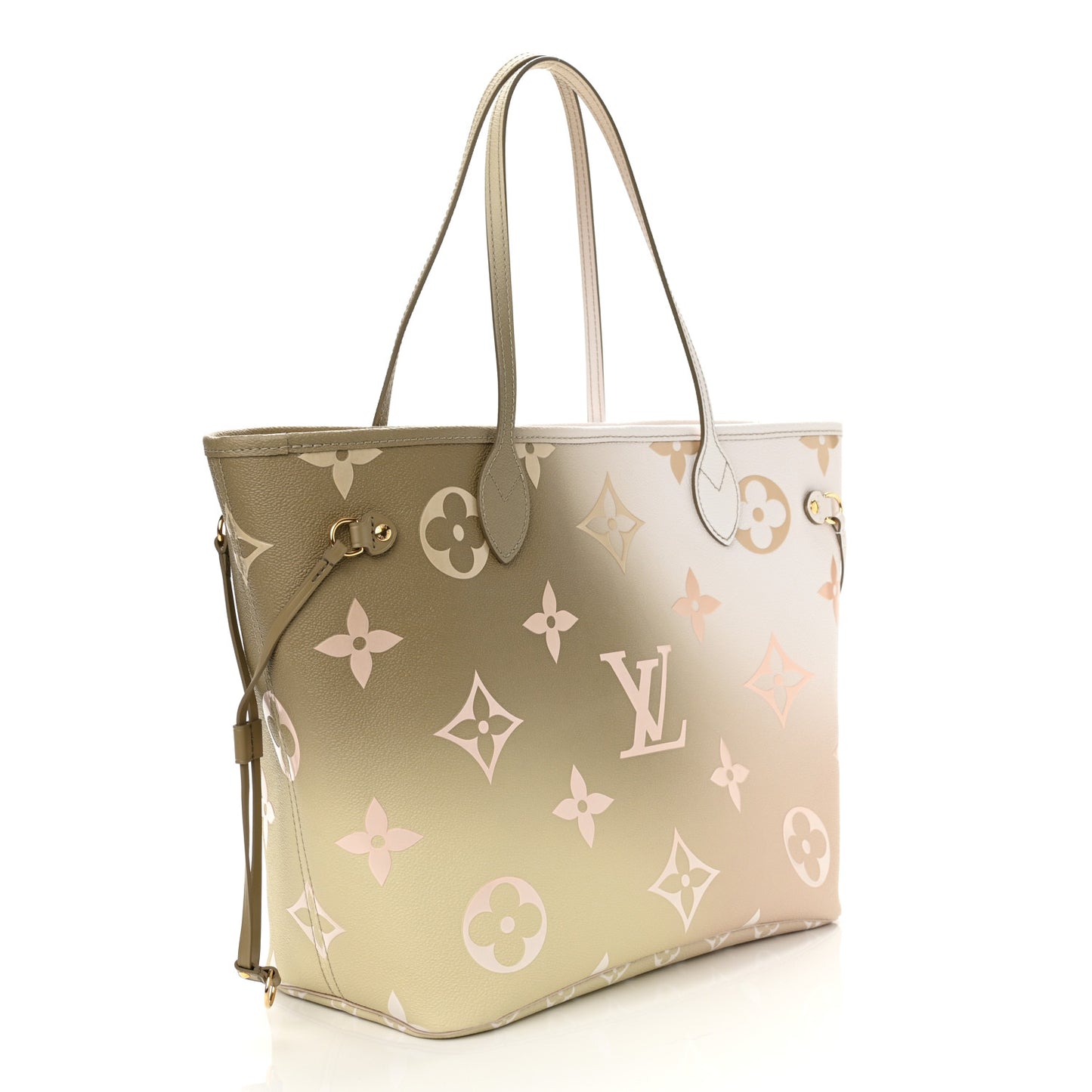 Monogram Giant Spring In The City Neverfull MM Sunset Kaki