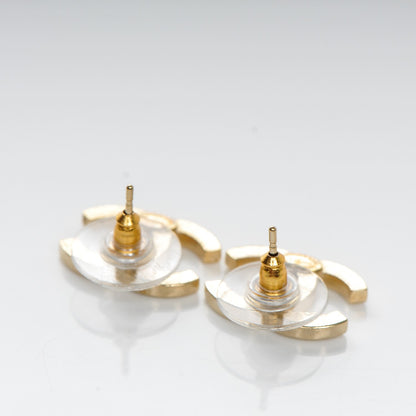 Chanel Crystal CC Earrings Gold 3 of 4