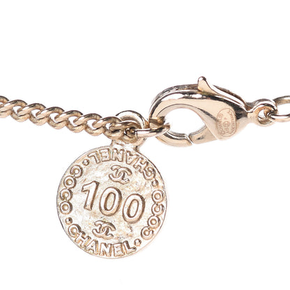 Chanel Crystal CC 100 Anniversary Necklace Gold 5 of 7
