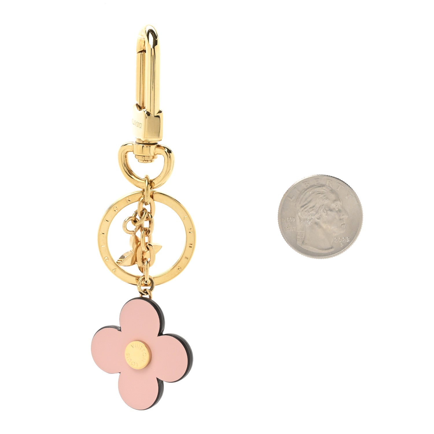 Louis Vuitton Monogram Blooming Flowers BB Bag Charm Key Holder Pink 2 of 4