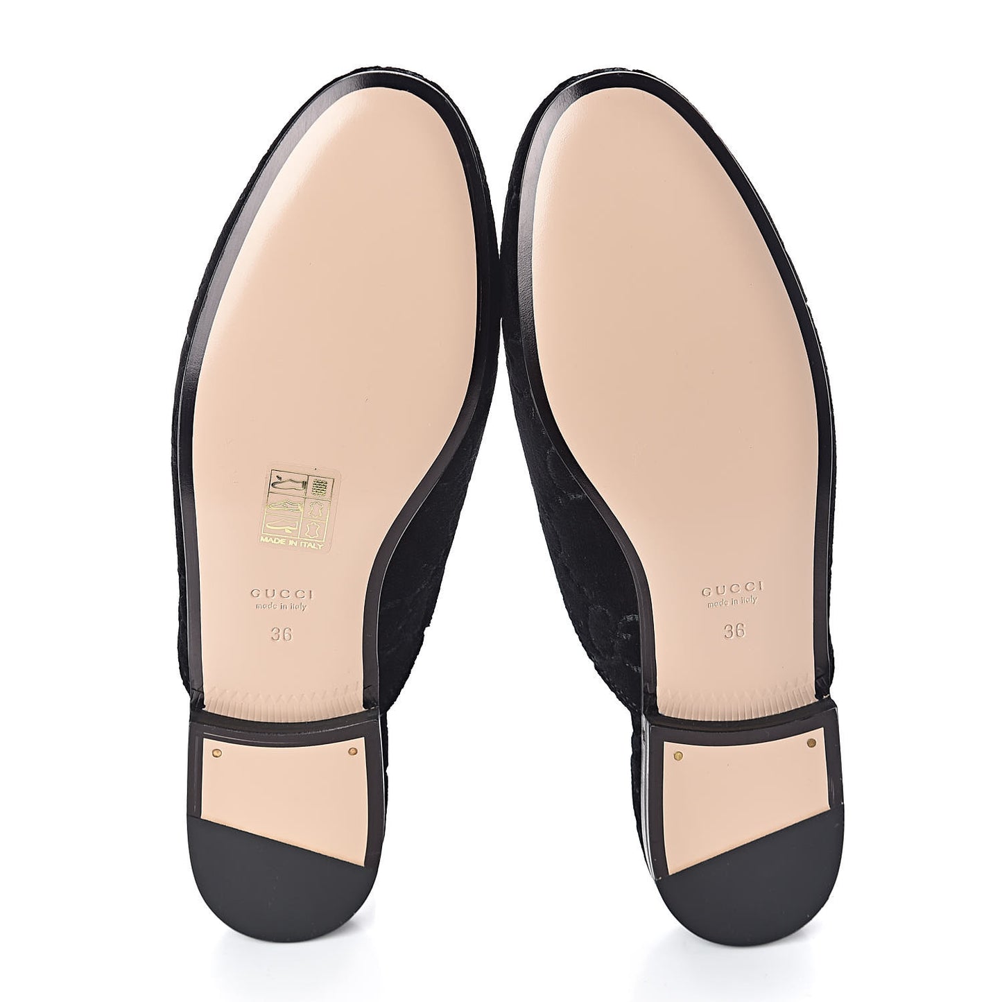 Velvet GG Monogram Womens Princetown Slippers 36 Black