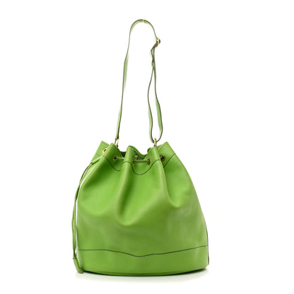 Hermes Veau Gulliver Market Drawstring Bag 28 Granny 1 of 16