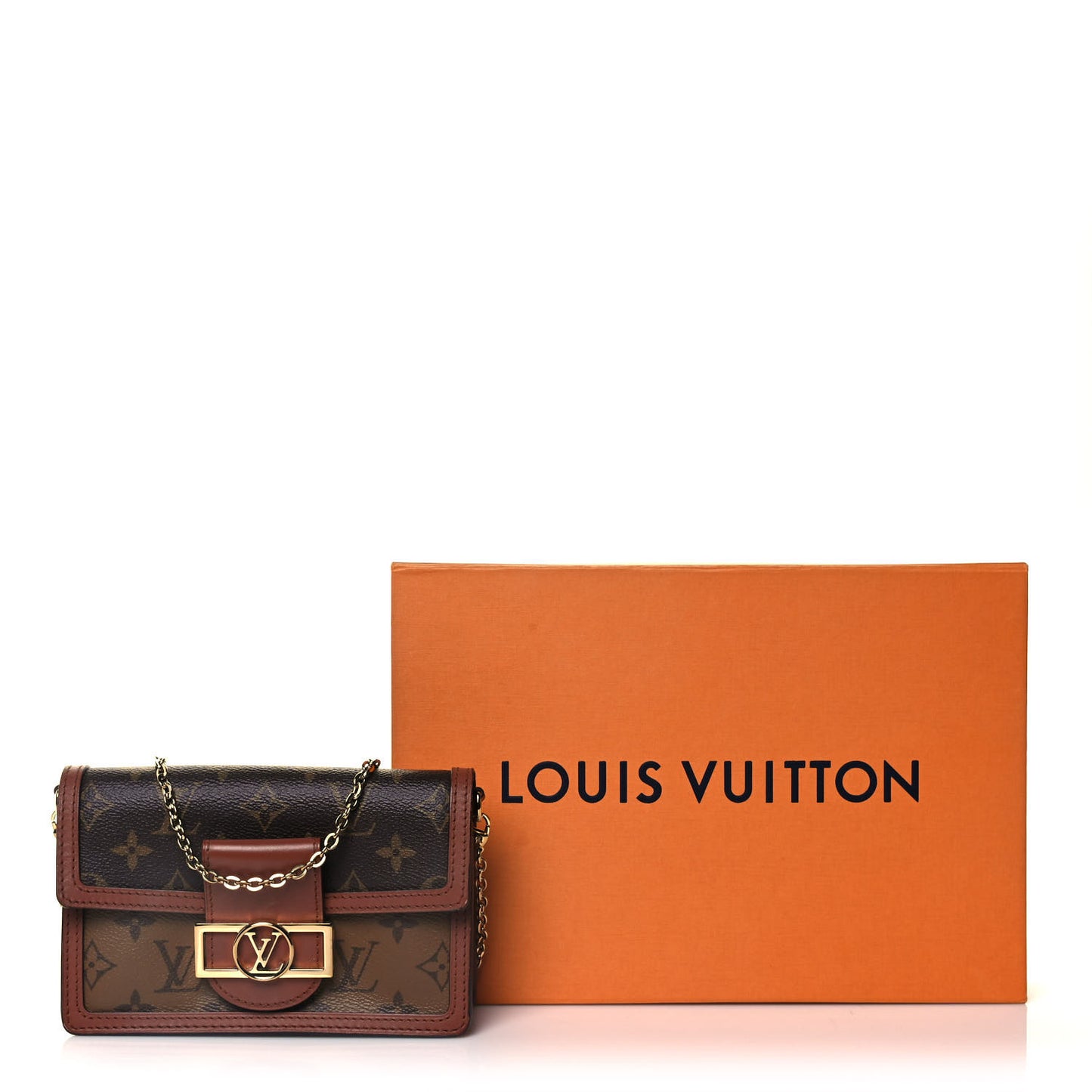 Reverse Monogram Dauphine Chain Wallet