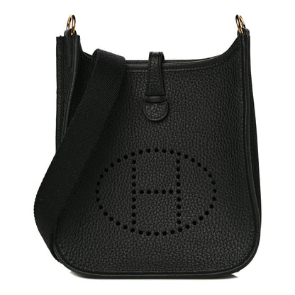 Hermes Taurillon Clemence Evelyne TPM Black 1 of 10