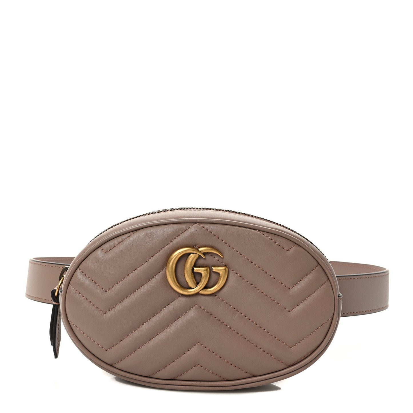 Calfskin Matelasse GG Marmont Belt Bag 85 34 Porcelain Rose