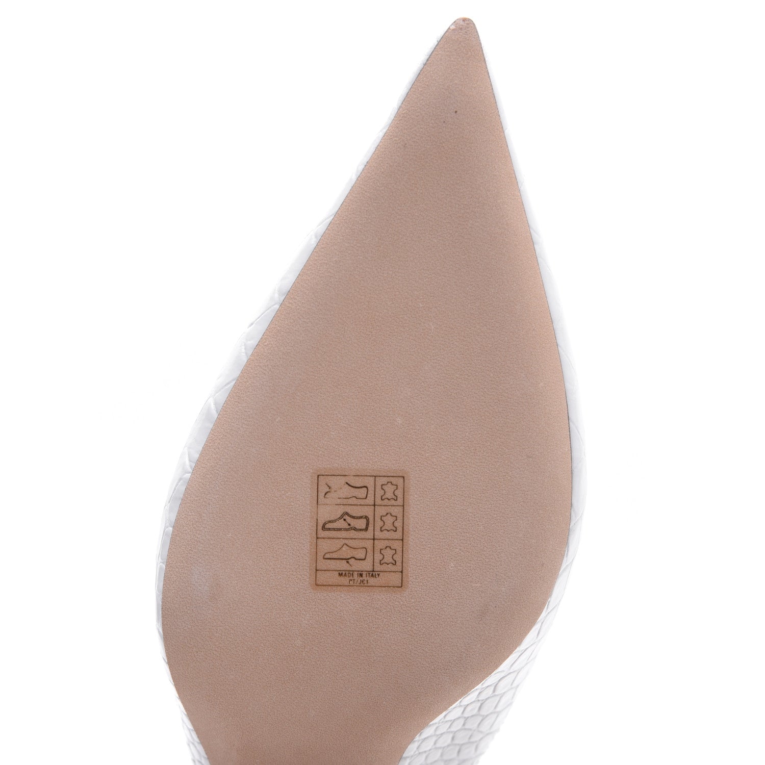 Jimmy Choo Calfskin Crocodile Embossed Rav 65 Mule Pumps 38 Latte 9 of 11