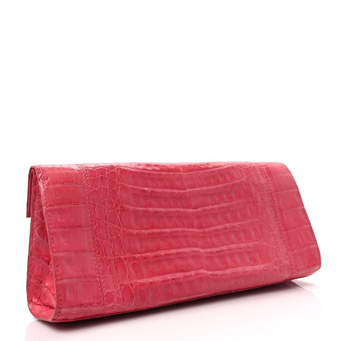 Crocodile Clutch Pink