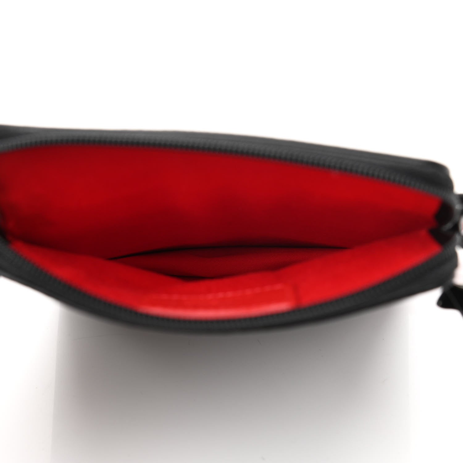 Christian Louboutin Calfskin Gomme Loubilab Batt Clutch Loubi Black 4 of 7