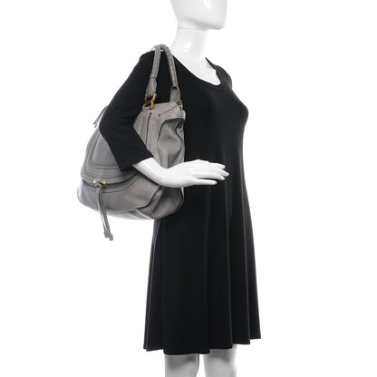 Chloe Calfskin Large Marcie Satchel Cashmere Grey 2 of 7
