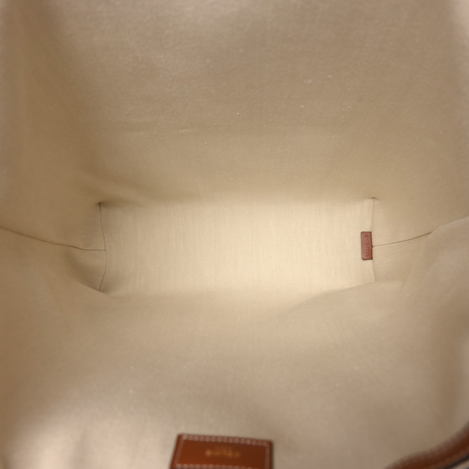 Celine Triomphe Canvas Calfskin Museum Bag White 6 of 10