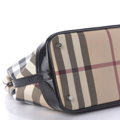 Burberry Nova Check Medium Tote Black 6 of 9