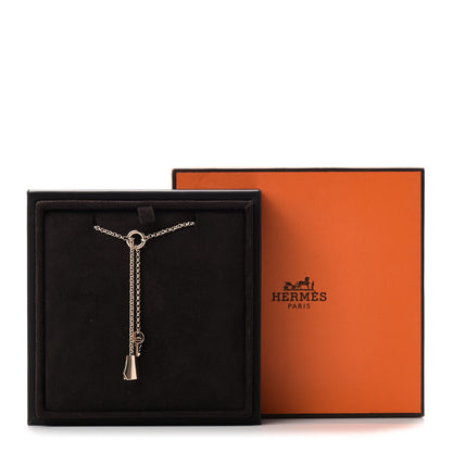 Hermes 18K Rose Gold PM Kelly Clochette Necklace 4 of 4