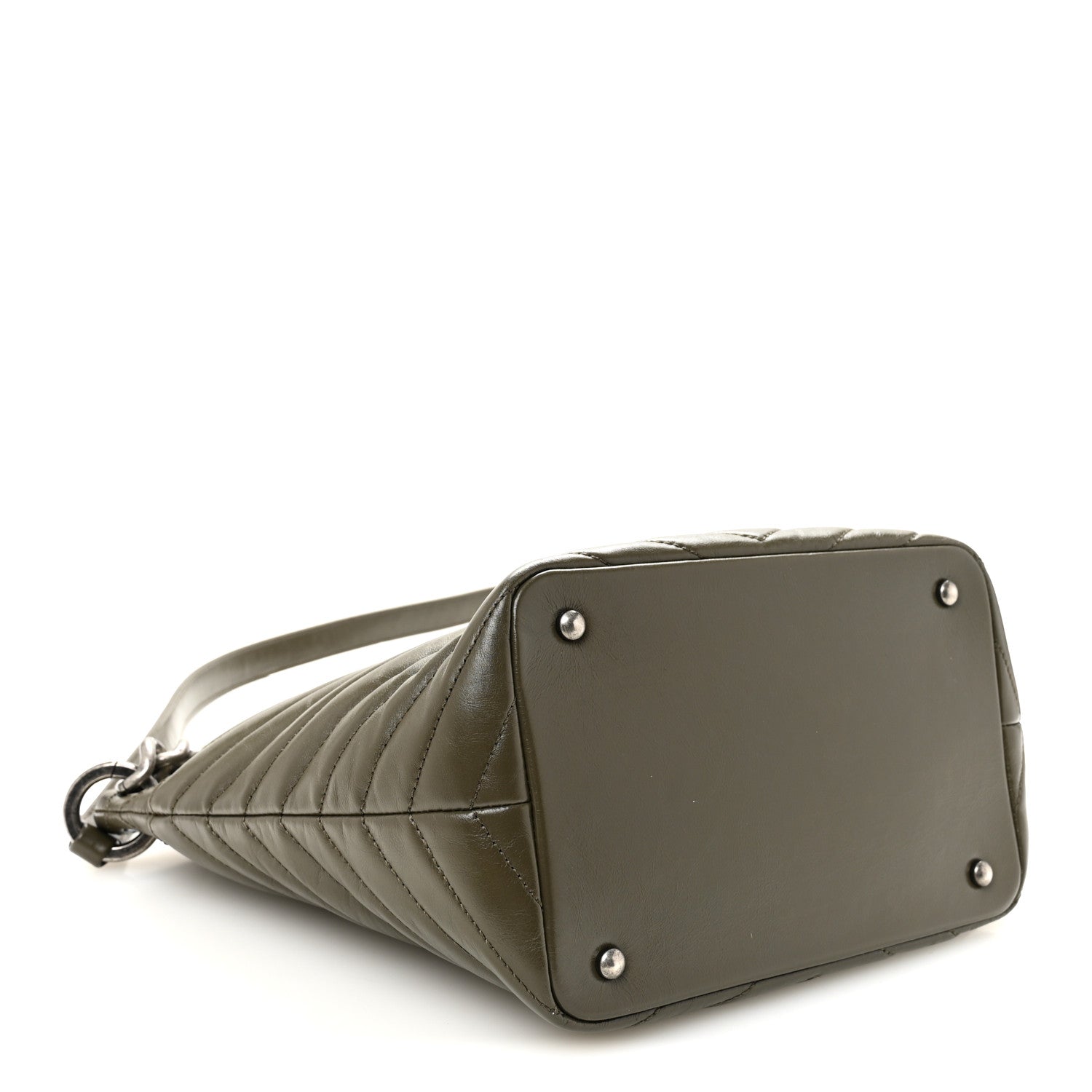 Chanel Aged Calfskin Quilted Mad About Quilting Small Hobo Green 4 of 10