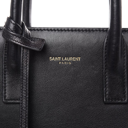 Saint Laurent Calfskin Nano Sac de Jour Black 6 of 17