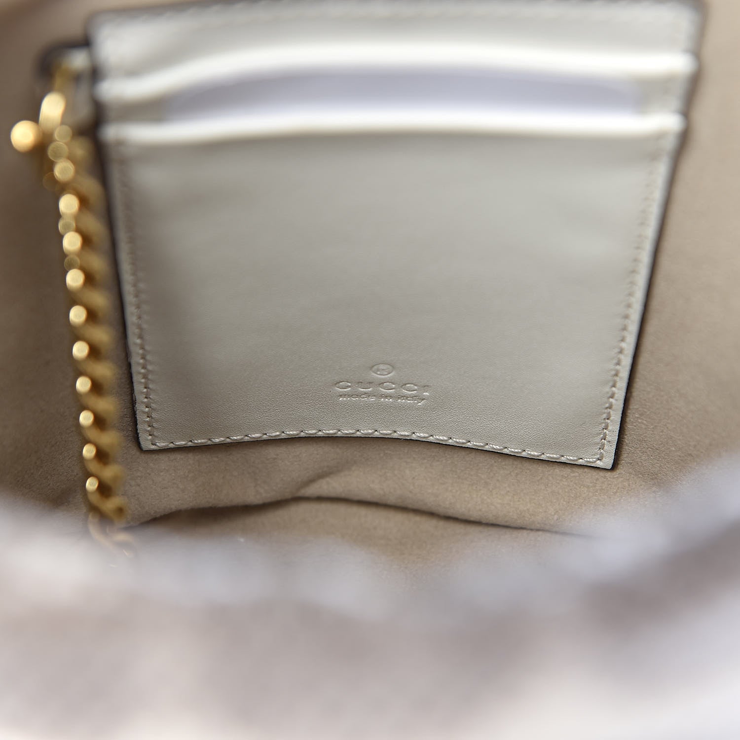 Gucci Snakeskin Mini Zumi Bucket Bag Grey 6 of 10