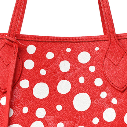 Louis Vuitton LV X YK Empreinte Infinity Dots Neverfull MM Rouge White 8 of 11