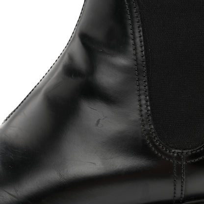 Prada Spazzolato Rois Womens Monolith Chelsea 55mm Ankle Boots 39 Black 12 of 12