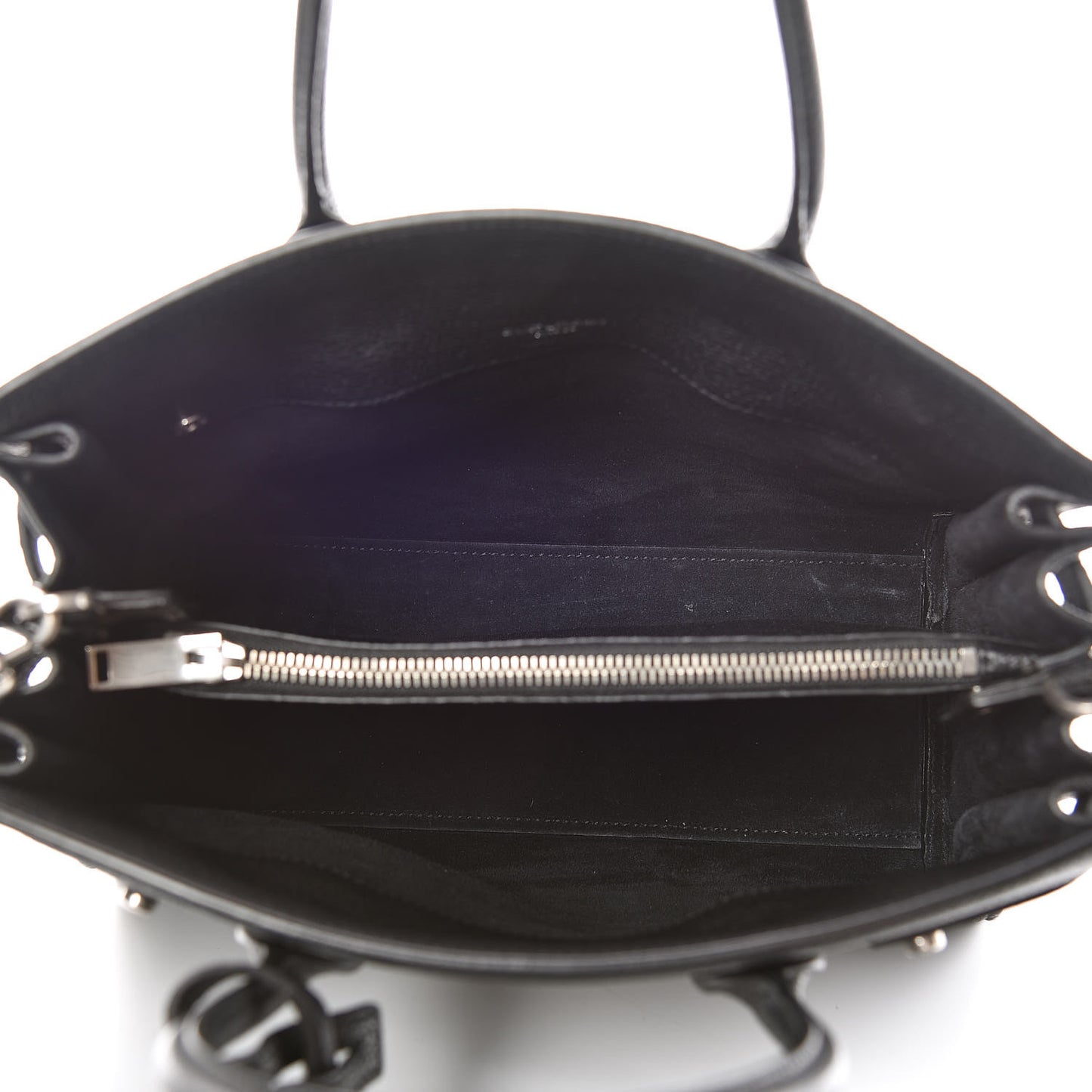 Grained Calfskin Baby Sac De Jour Souple Black
