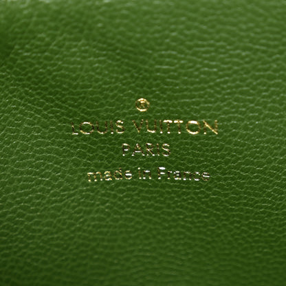 Louis Vuitton Lambskin Embossed Monogram Coussin PM Blue Green 8 of 11