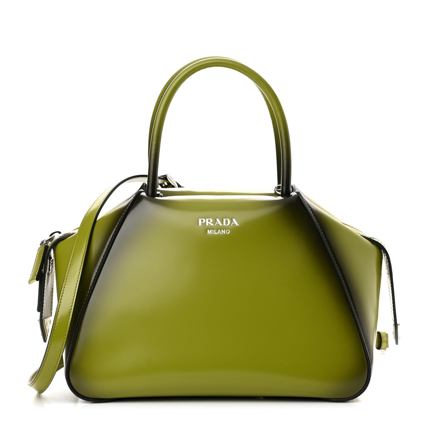 Spazzolato Small Supernova Handbag Edera Sfumato