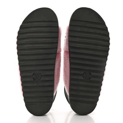 Louis Vuitton Shearling Paseo Sandals 41 Pink 5 of 8