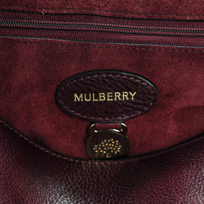 Mulberry Natural Calfskin Medium Lily Flap Oxblood 6 of 9