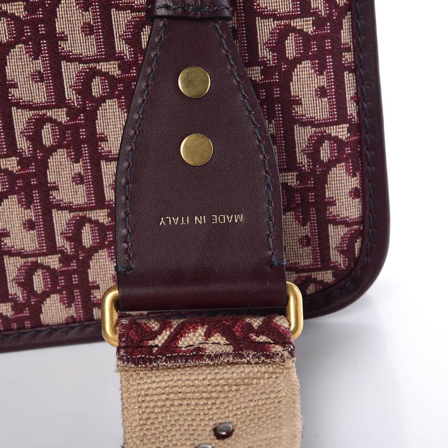 Oblique DiorAddict Flap Bag Burgundy