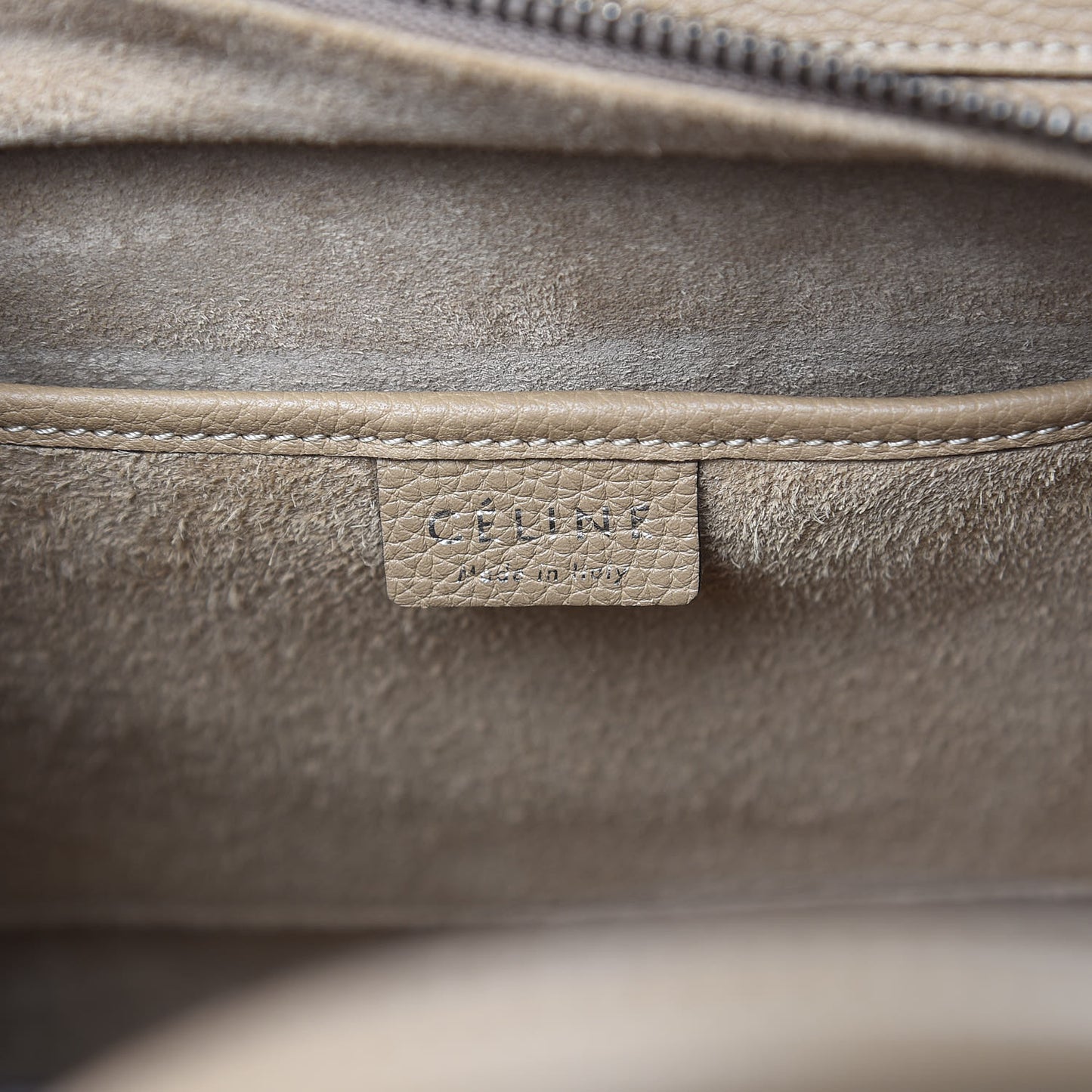 Drummed Calfskin Nano Luggage Dune