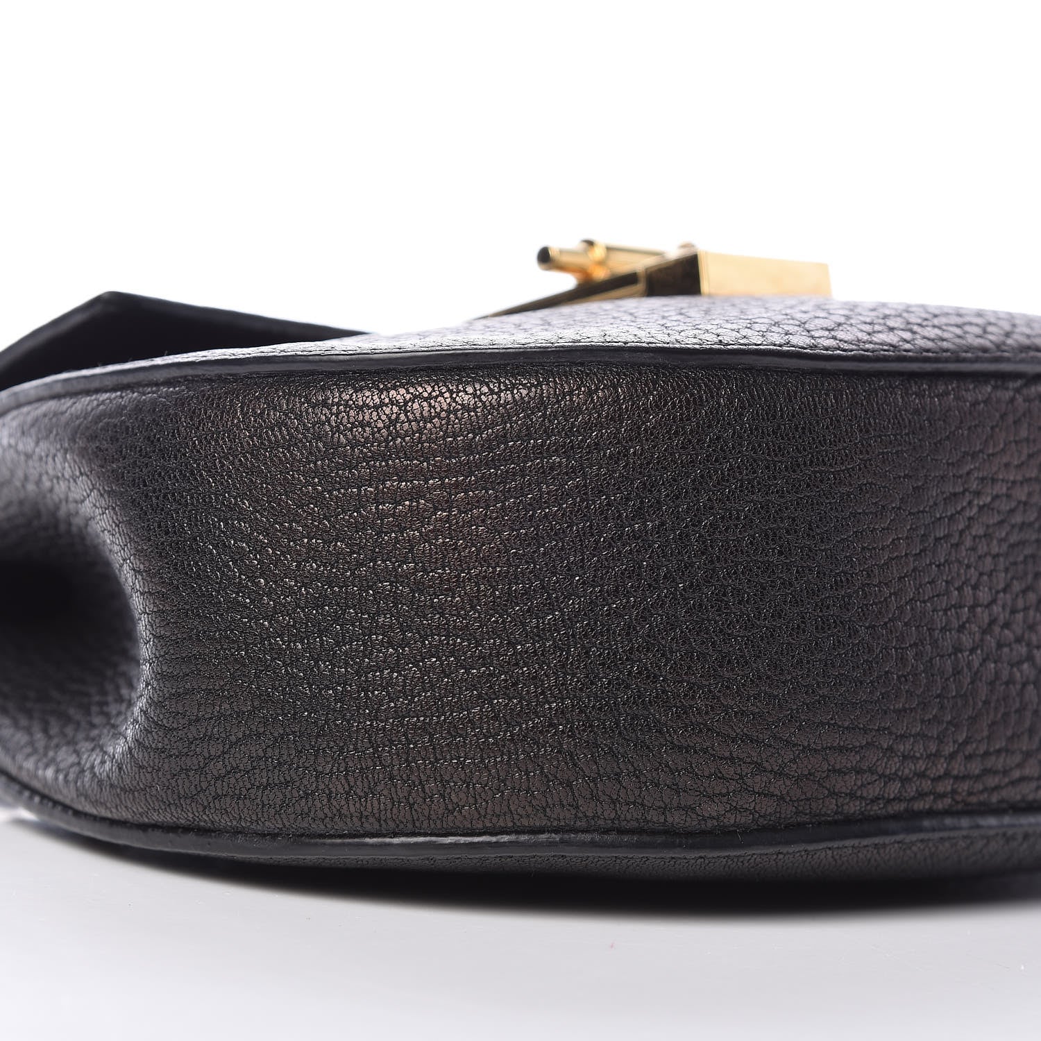 Chloe Grained Lambskin Mini Drew Shoulder Bag Black 7 of 9