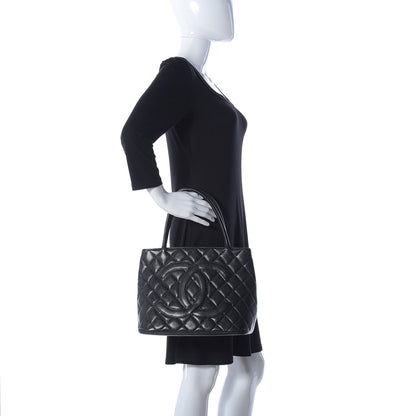 Chanel Caviar Quilted Medallion Tote Black 2 of 10